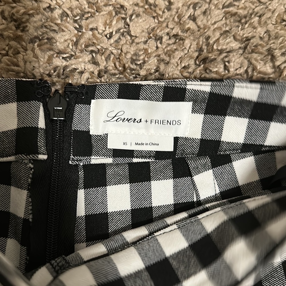 Lovers + Friends High Waisted Plaid Skinny Pants - Picture 3 of 5